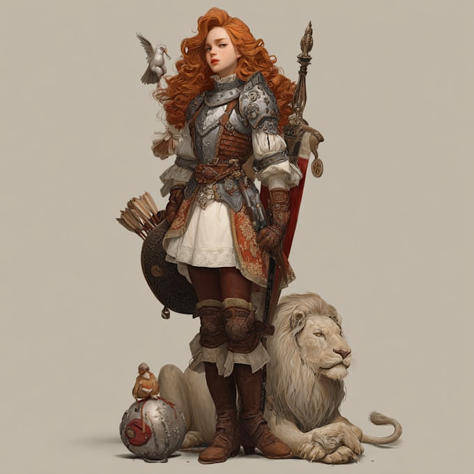 make a character art or rpg character, character design
