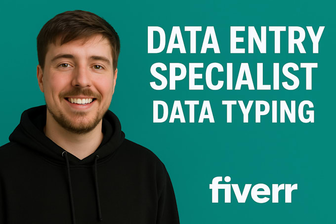 do accurate data entry, typing, web research and copy paste