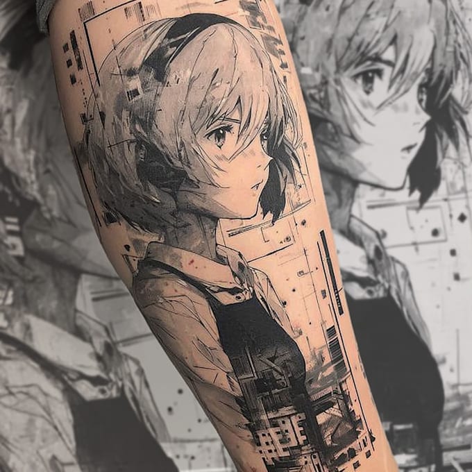 make anime tattoo design