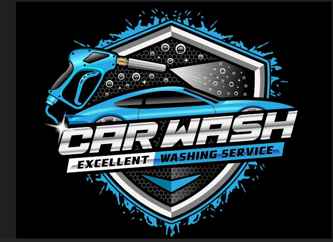 create automotive logo for mobile car wash,
