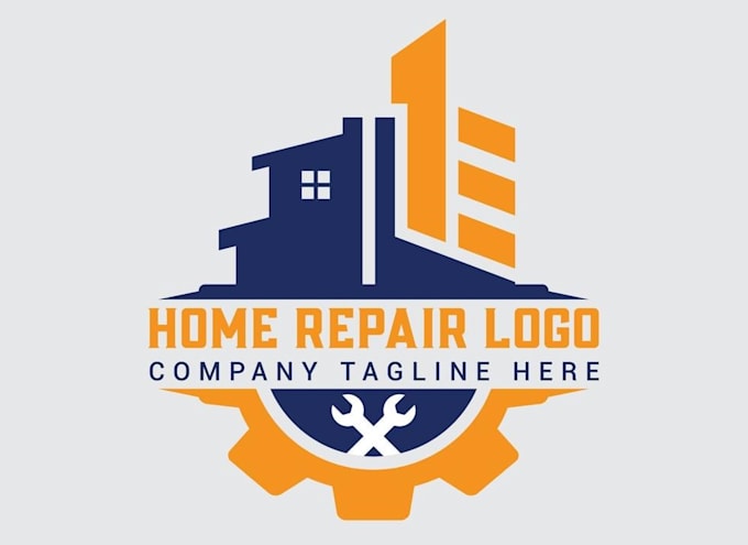 make cleaning and minimalist contractor logo design