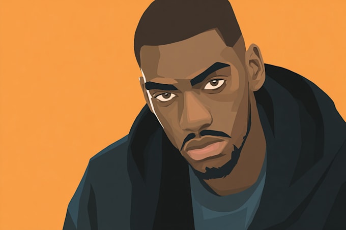 draw cartoon vector portrait