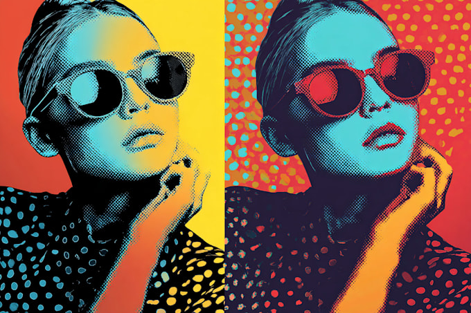 turn your photo into a pop art design