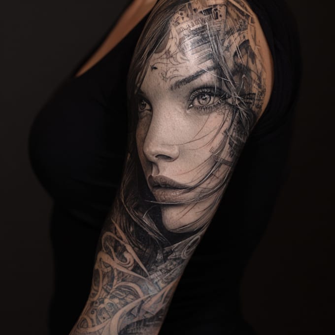 design a polynesian maori tribal tattoo