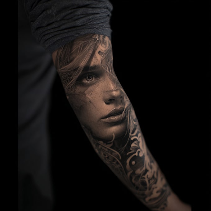 create a polynesian maori tribal tattoo