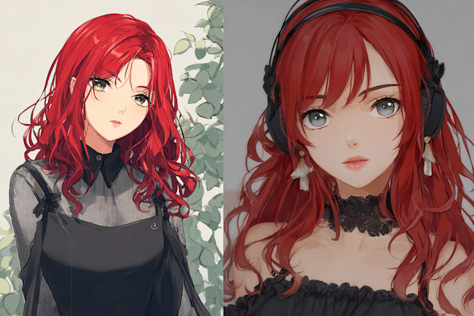 draw anime art illustration, fanart, vtuber model