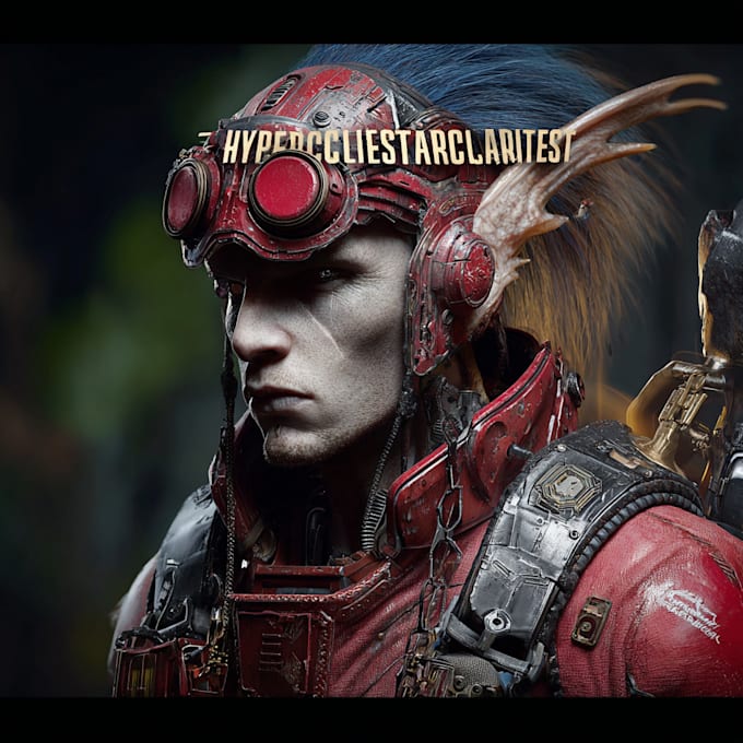 create fantasy, sci fi, character with hyperrealistic style