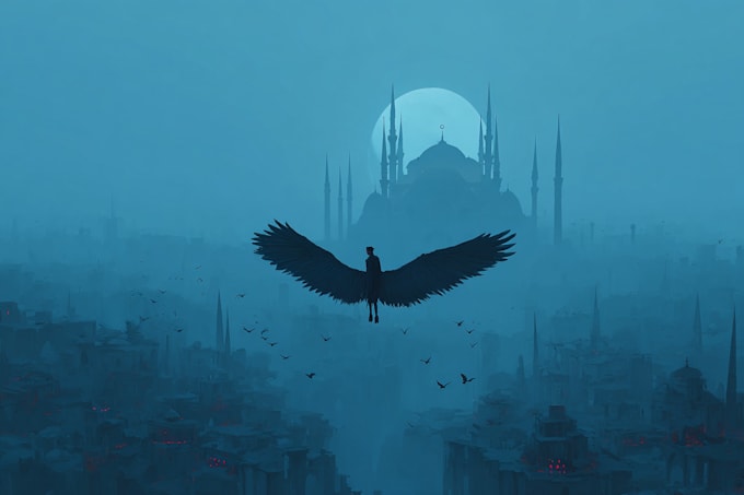 create fantasy character design and concept art ilustration