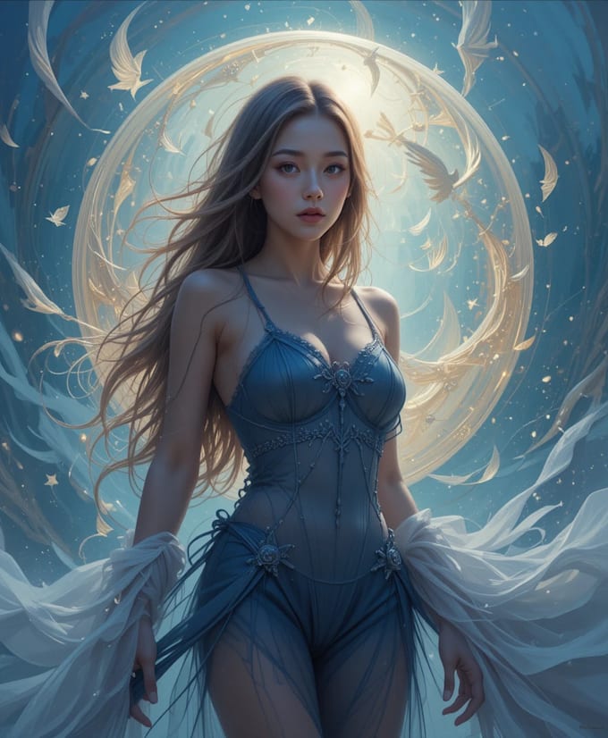 draw digital oil painting