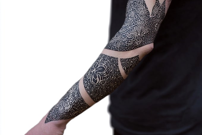 create unique custom geometric tattoo design