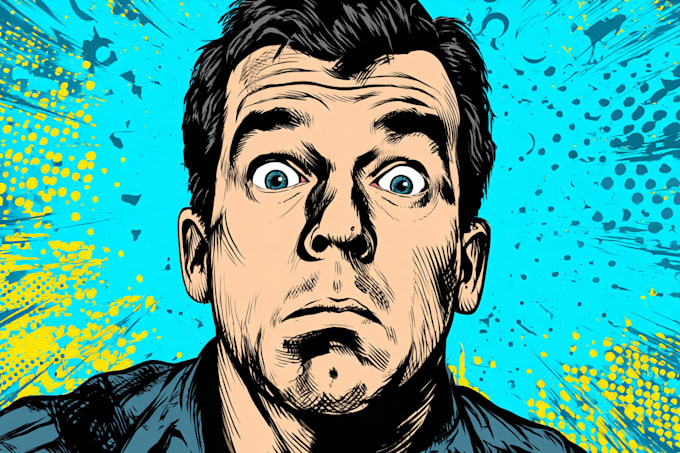 design a vector comic cartoon
