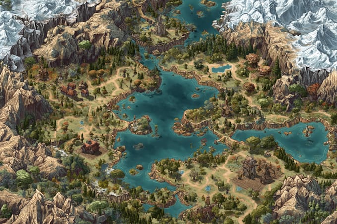 make fantasy game map design