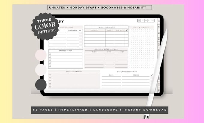 design a custom budget tracker and finance planner template for digital use