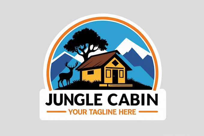 design wonderful cabin logo