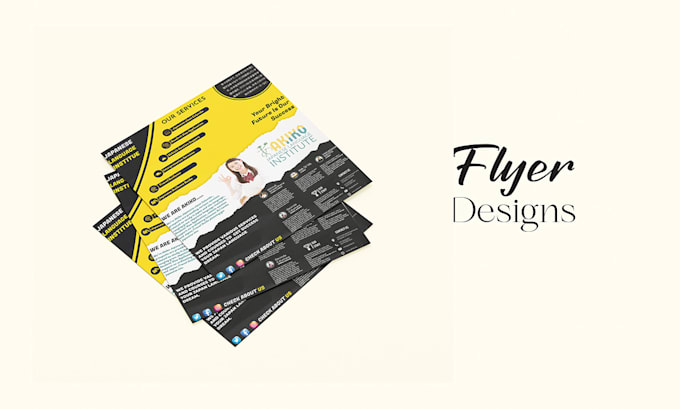 create modern flyer design for your event or business