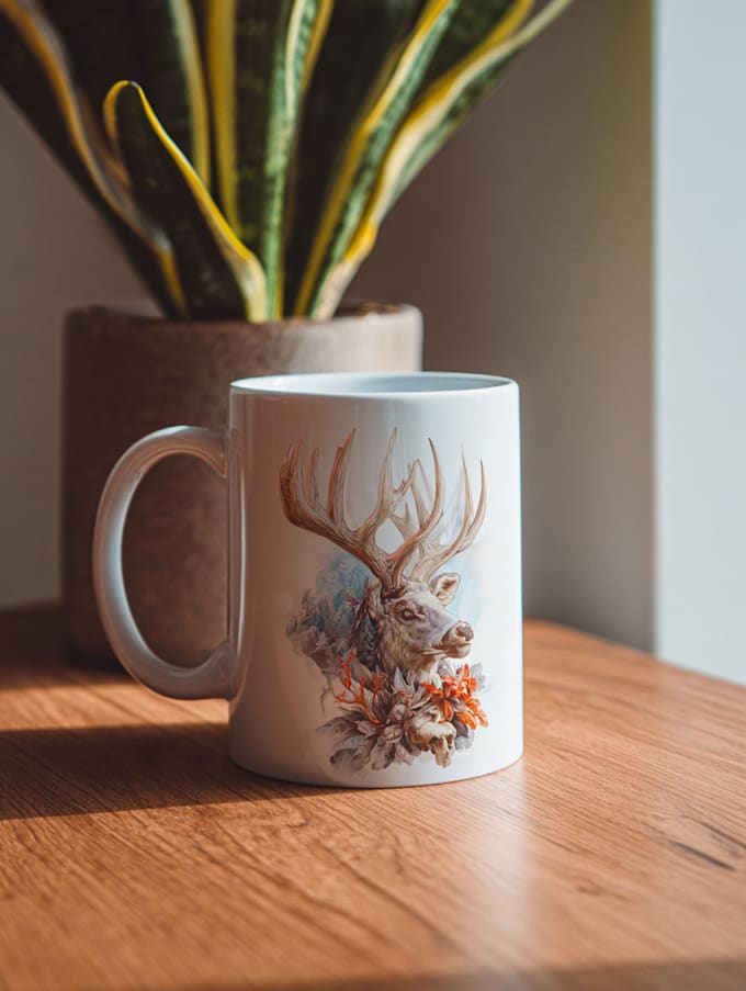 draw coffee mug design, custom mug design