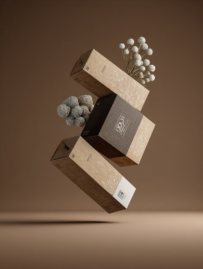 bottle label and pouch packaging design