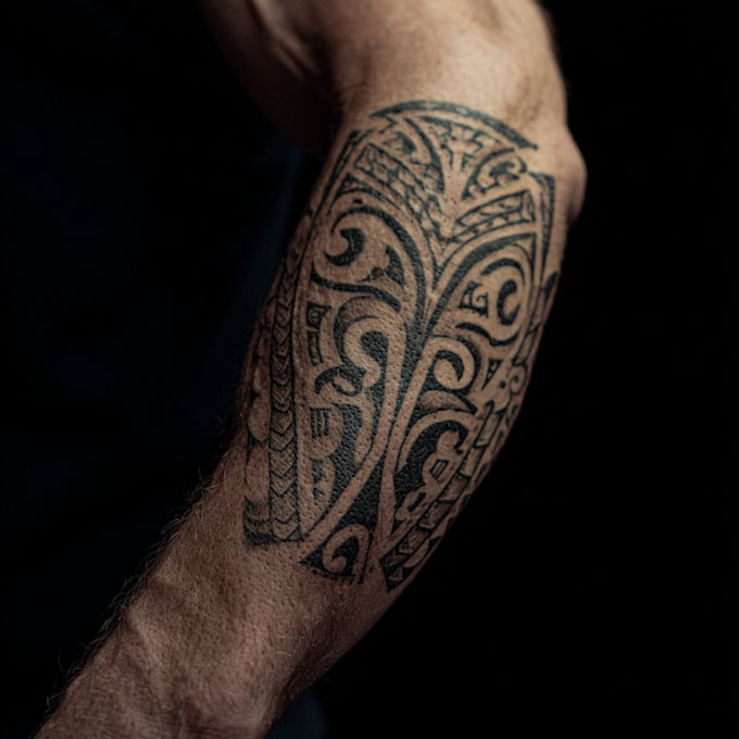 create a professional tribal tattoo design
