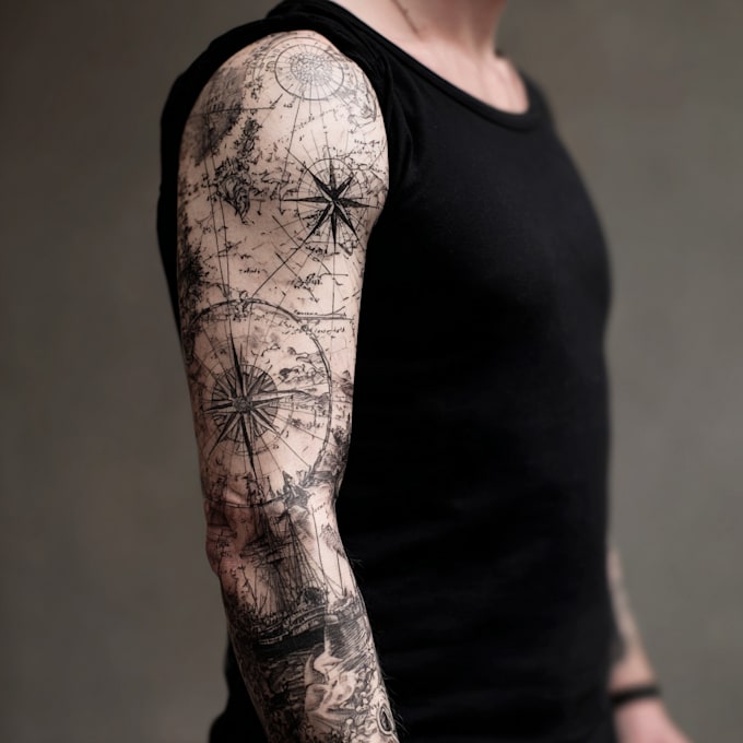creative design for sleeve tattoo