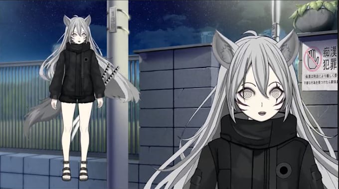 draw and rig live2d vtuber model, vtuber rigging, vtuber commission ,anime style