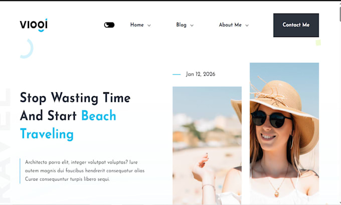 squarespace personal branding influencer youtube streamer vlogger video website