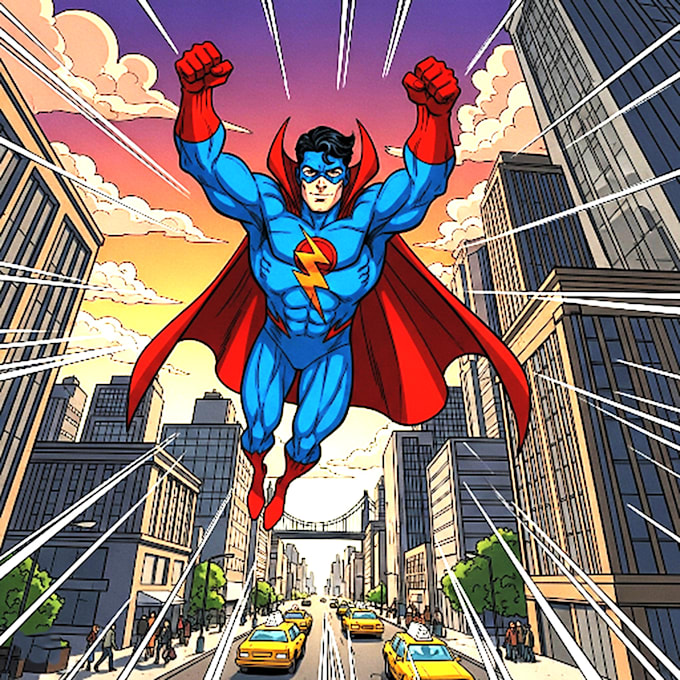 draw comic art illustration and portrait in a comic style