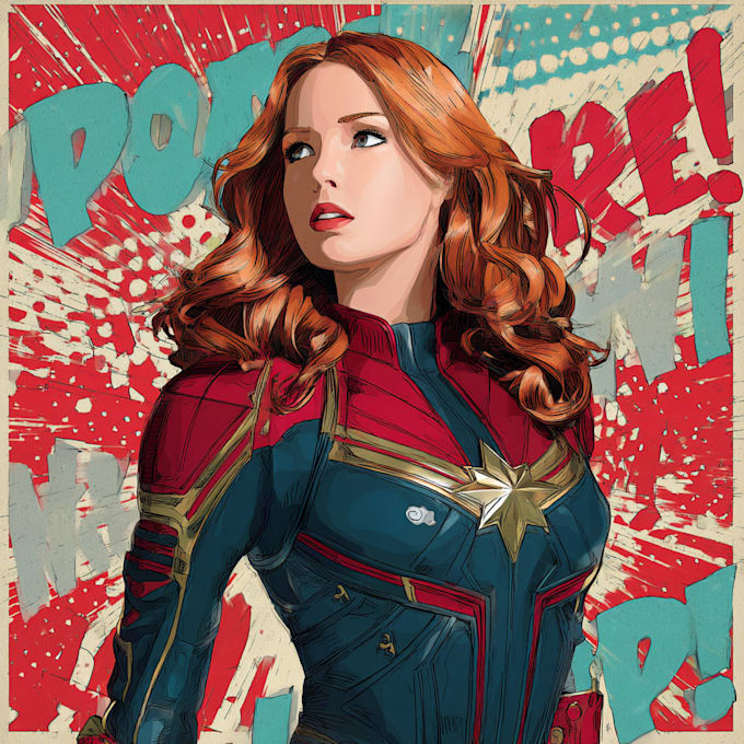 draw you dc or marvel style comic book and superhero