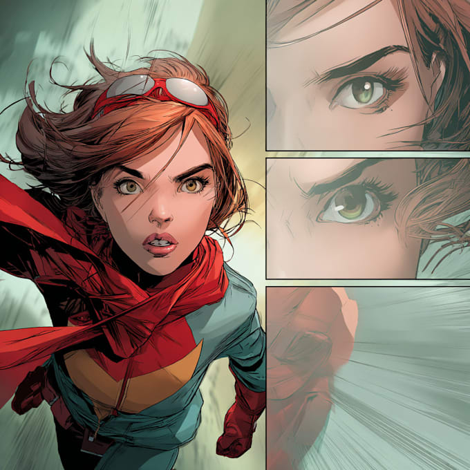 draw you into superhero comic book