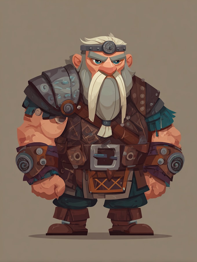 draw 2d game character illustration