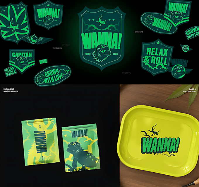 professional cannabis marijuana or weed logo design