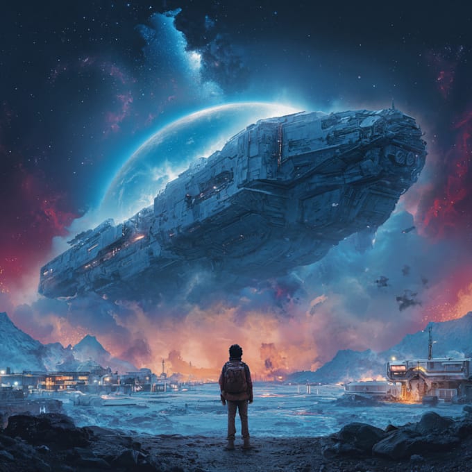 design sci fi illustration and sci fi art