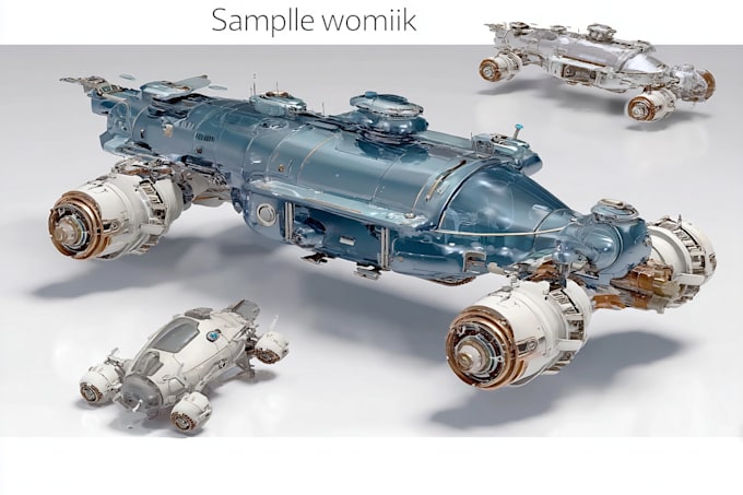 design spaceship concept art for you