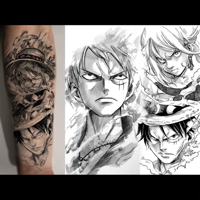 create the coolest anime or manga tattoo design