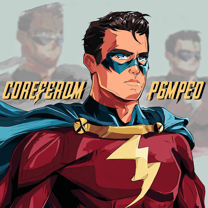 draw superhero character for you