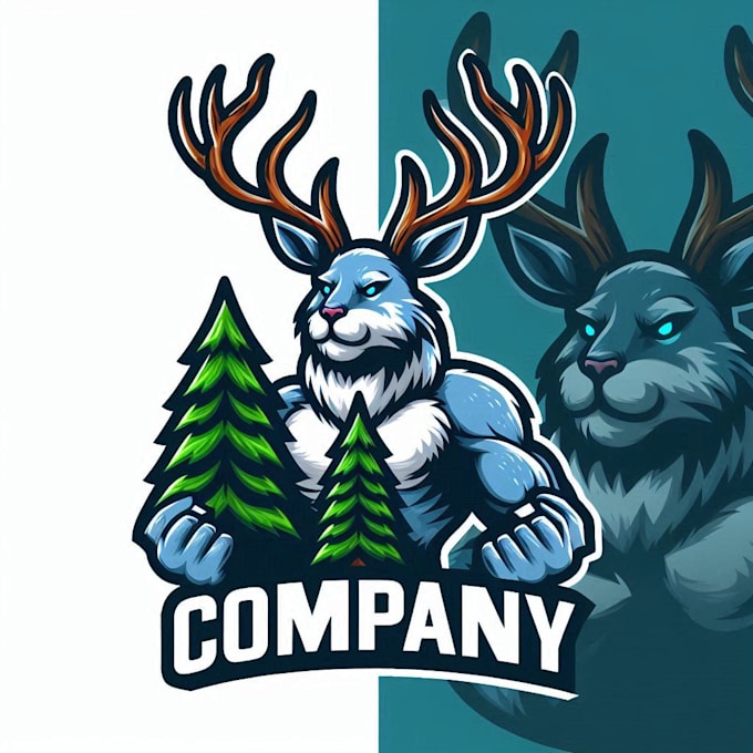 do modern high quality rabbit mascot logo