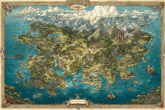 draw a custom map for fantasy