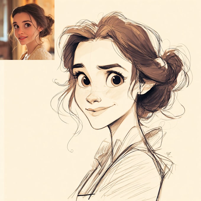 do an beautiful harry potter disney portrait art