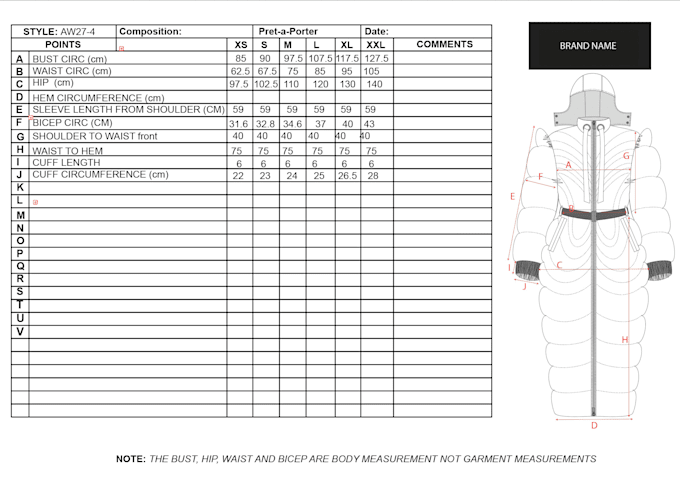 develop your fashion and handbag tech packs