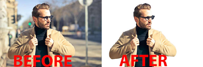 do photoshop image editing and background removal