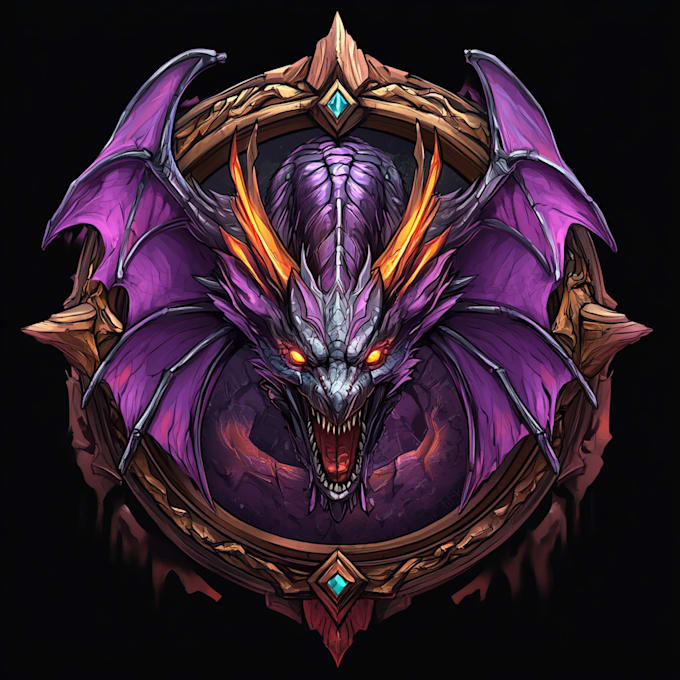 create a design fantasy game logo with cool unique magic style