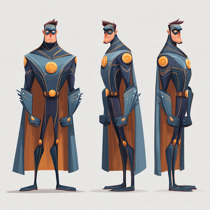 Draw your superhero character design by Gleozaam | Fiverr