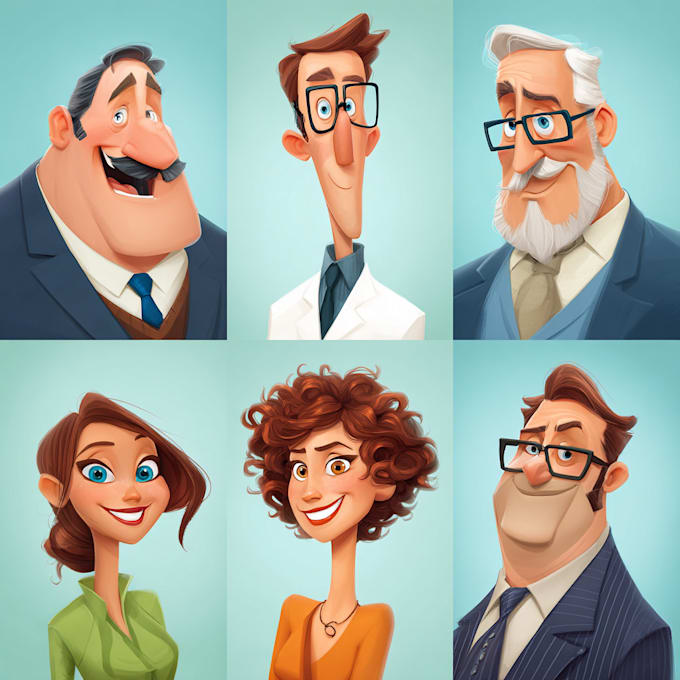 create flat vector illustration or cartoon character