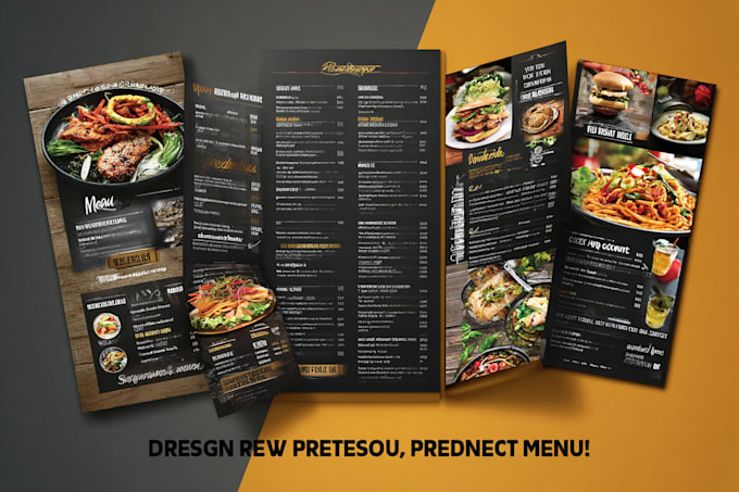 design menu boards digital tv for restaurant