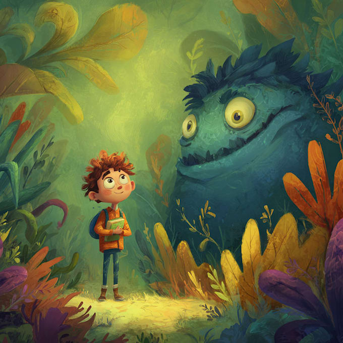 design children story book illustration