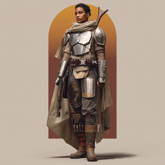 sci fi character illustration or sci fi character