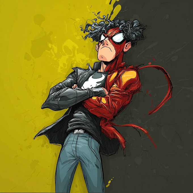 do a charcter of comic or design your comic character