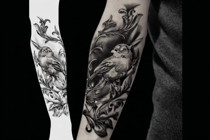 do unique customized realism tattoo design
