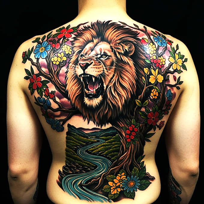 make a custom unique hand drawn tattoo design