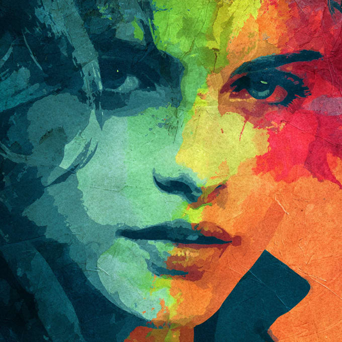 draw a pop art portrait for you