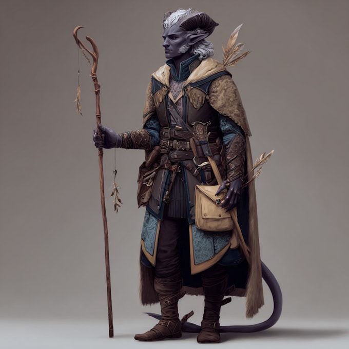 draw your custom dnd character illustration